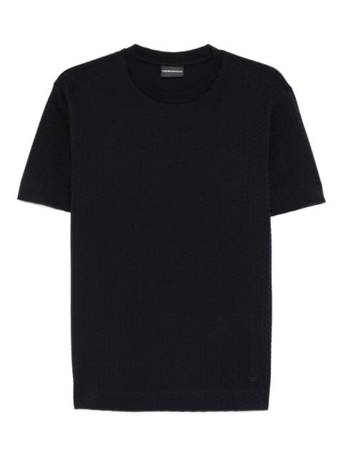 EMPORIO ARMANI textured T-shirt