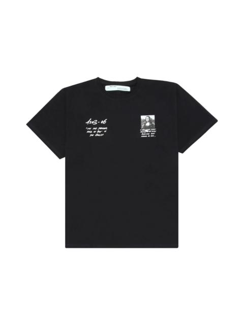 Off-White OFF-WHITE Oversized Monalisa Graphic Print T-Shirt Black/White