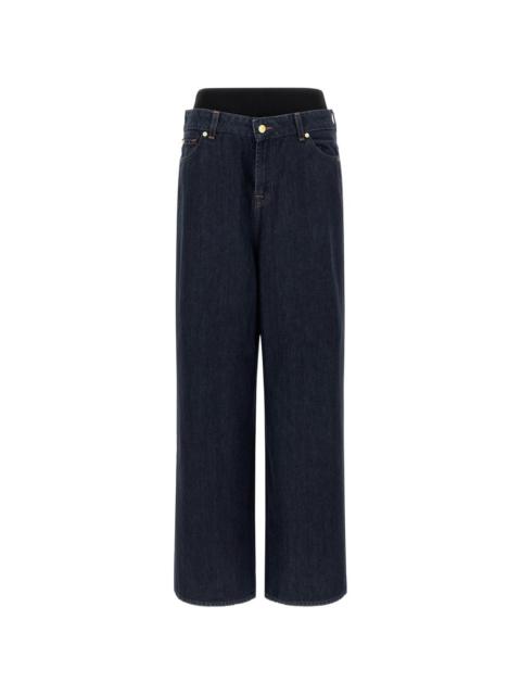 7 For All Mankind banded slouchy jeans