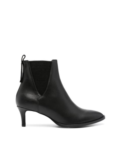 PESERICO 60mm pointed-toe leather boots