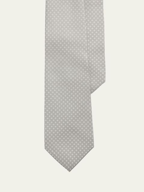 Ralph Lauren Men's Twill Micro-Geometric Tie