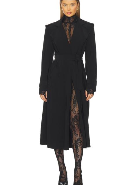 NORMA KAMALI Oversized Double Breasted Trench