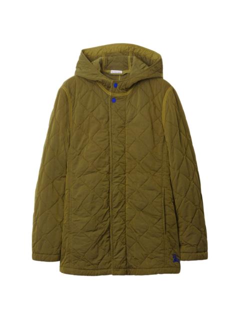 Burberry diamond-quilted hooded jacket