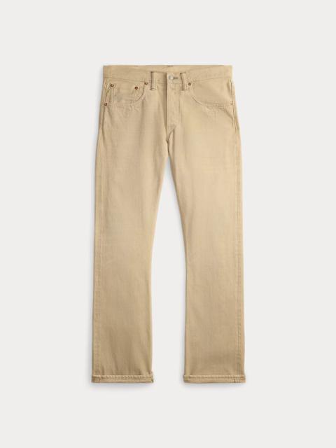 RRL by Ralph Lauren Slim Boot Cream Selvedge Jean