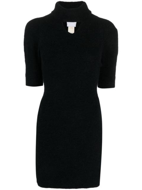 PATOU alpaca-blend minidress