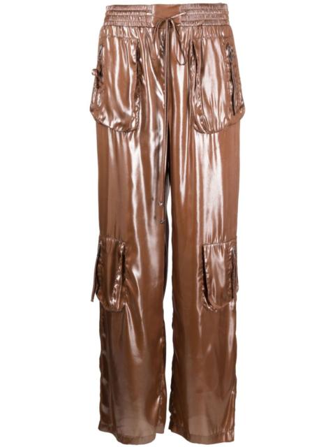 Blumarine patch-pockets straight-leg trousers