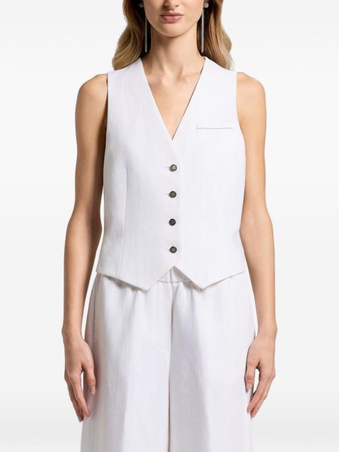 PESERICO V-neck buttoned vest