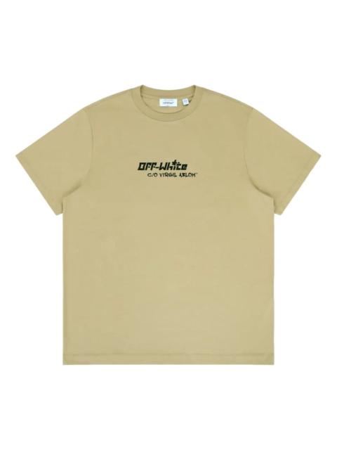 Off-White Off-White Cryst Croco Slim Fit T-Shirt 'Night Stand' 44OWOS26T070269
