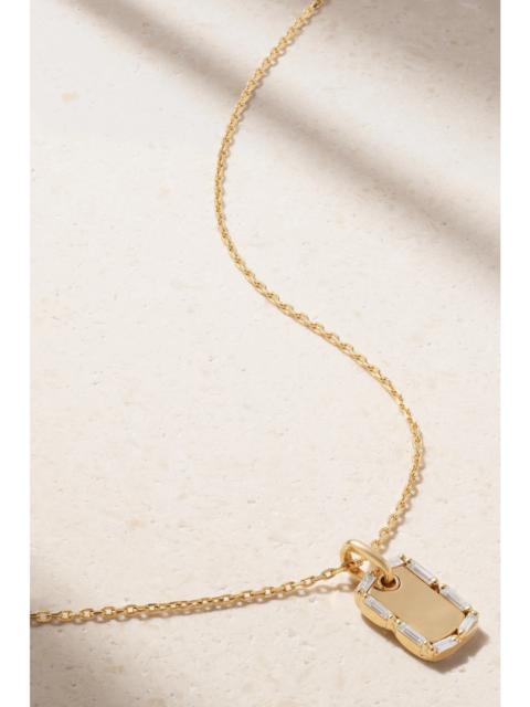 SUZANNE KALAN Mini 18-karat Gold Diamond Necklace