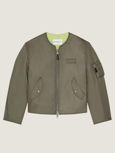 Givenchy COUTURE SEAM BOMBER IN NYLON WITH GIVENCHY PARIS PATCH