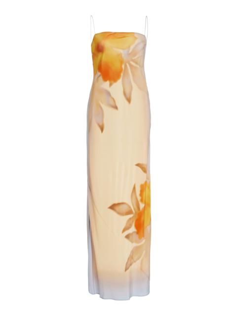 SIR. Serene Silk Dress yellow