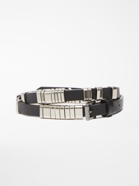 Max Mara KATAI Thin belt with metal rings