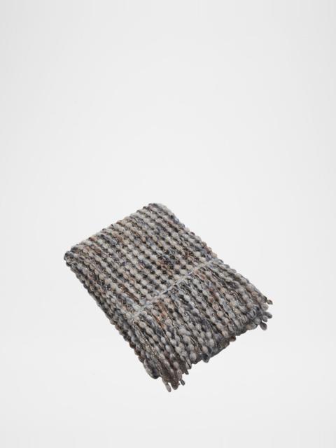スカーフ BRUNELLO CUCINELLI Balloon Net Embroidery knit scarf of virg Brunello Cucinelli Virgin wool, cashmere and mohair balloon