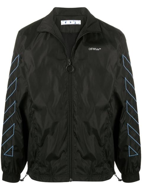 Off-White diagonal stripes zipped jacket