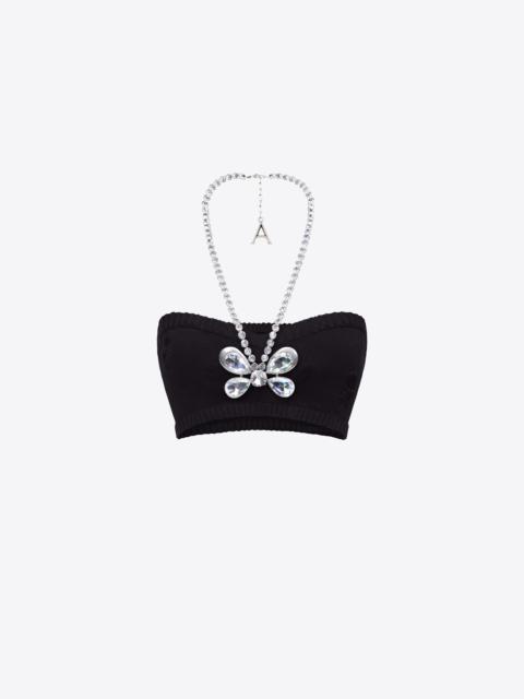 AREA CRYSTAL BUTTERFLY KNIT BANDEAU