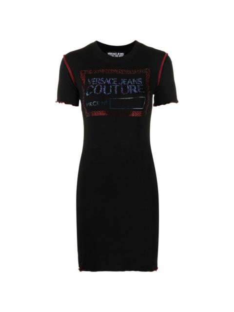 logo-embellished T-shirt dress