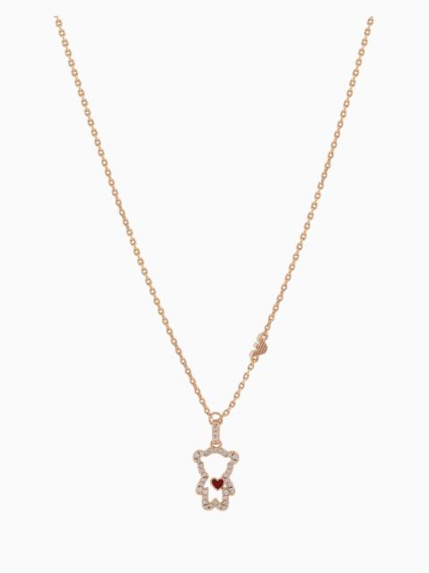 EMPORIO ARMANI 14K Rose Gold-Plated Brass Pendant Necklace