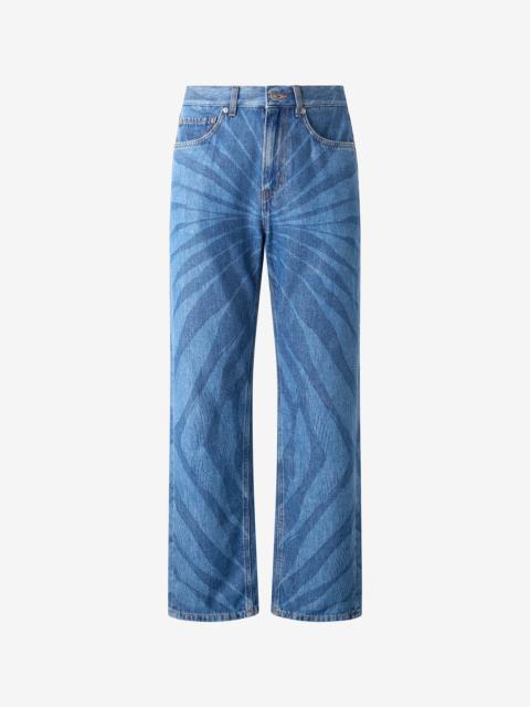 Roberto Cavalli Jeans in patterned denim