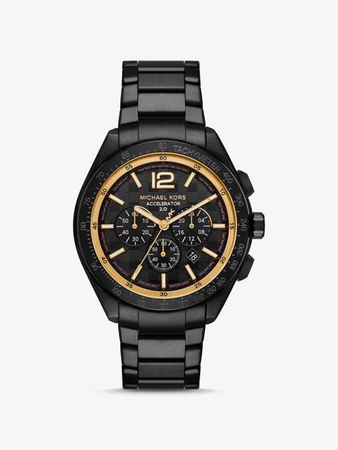 MICHAEL KORS Oversized Accelerator 2.0 Black-Tone Watch