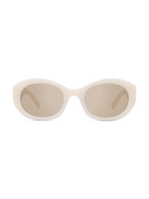 Givenchy Women's 4G 52MM Oval Sunglasses - Ivory