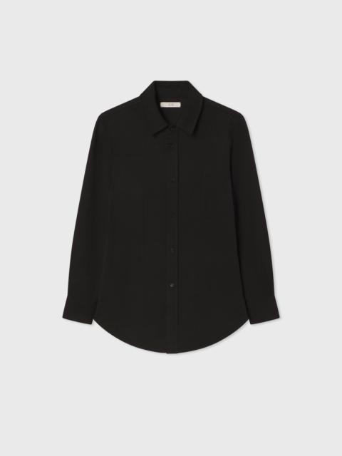 CO Fitted Collared Shirt in Viscose Twill
