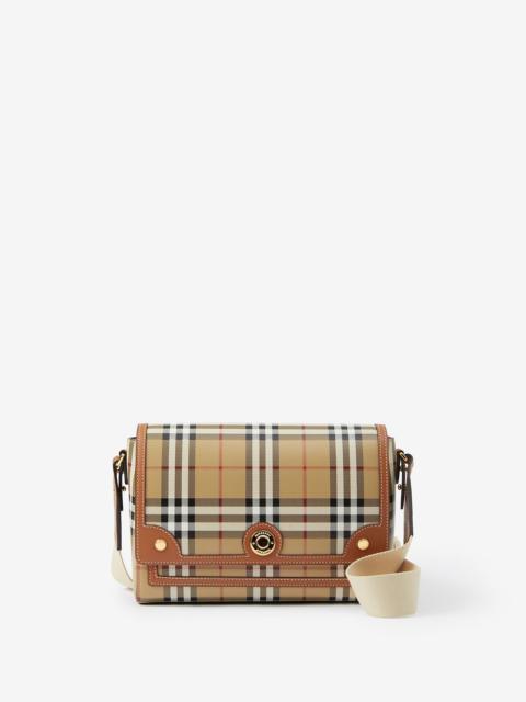 Burberry Check and Leather Note Bag