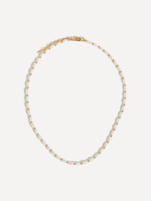 MISSOMA 18ct Gold-Plated Seed Pearl Beaded Choker Necklace
