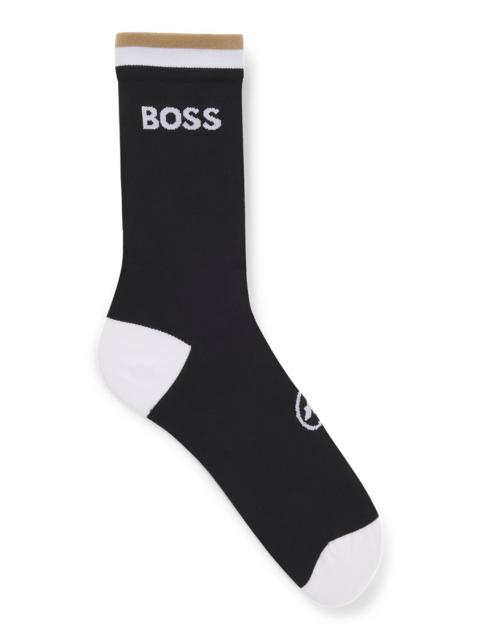 BOSS BOSS X ASSOS MOISTURE-WICKING CYCLING SOCKS WITH SEAMLESS CONSTRUCTION