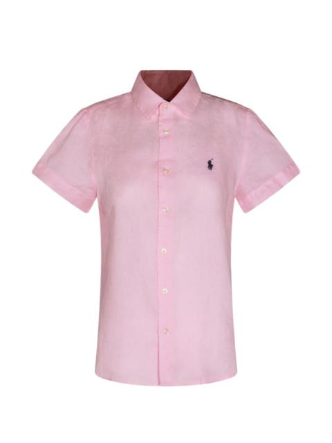 Polo Ralph Lauren logo-embroidered linen shirt