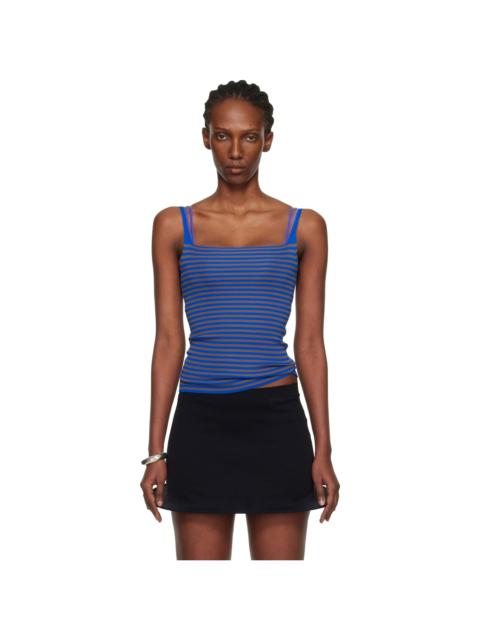 gimaguas Blue & Brown Camu Tank Top