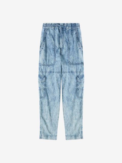 Isabel Marant VANNI CHAMBRAY TROUSERS