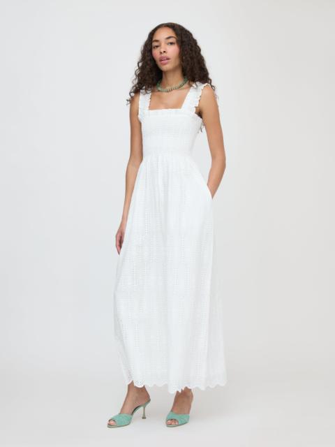 Hill House Home The Ashlyn Nap Dress - White Trellis Broderie