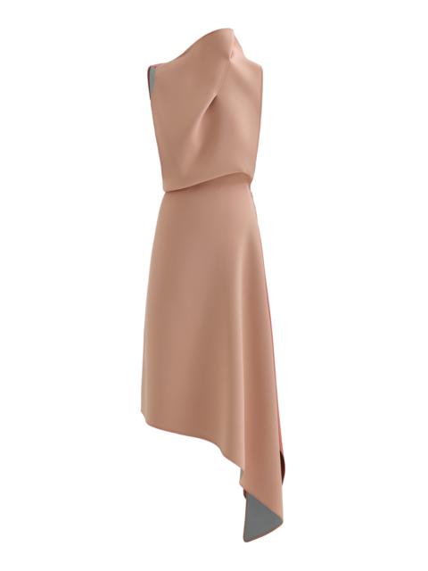 MATICEVSKI Lash Asymmetric Midi Dress light pink