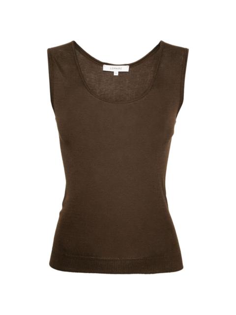 Lemaire seamless semi-sheer tank top