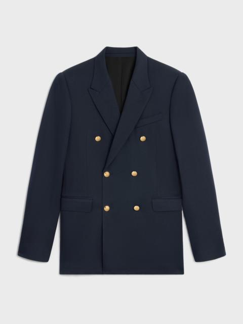 CELINE CLASSIC JACKET IN DIAGONAL WOOL