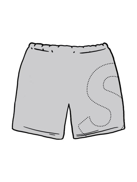 Supreme Supreme Laser Cut S Logo Sweatshort Heather Grey