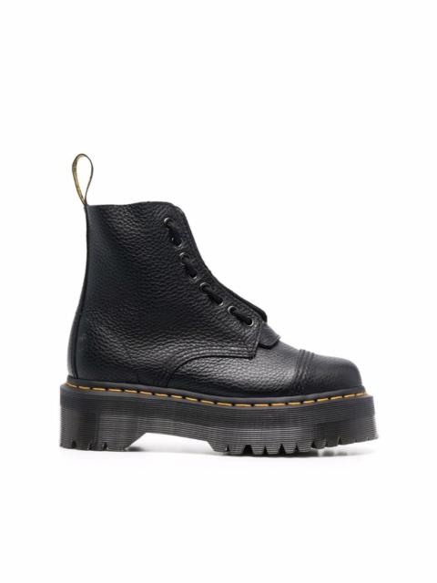 Sinclair leather platform boots
