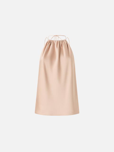 PINKO TOP IN SATIN WITH HALTERNECK