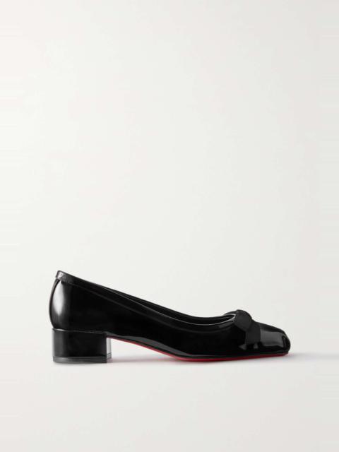 Mamaflirt 30 bow-detailed patent-leather pumps