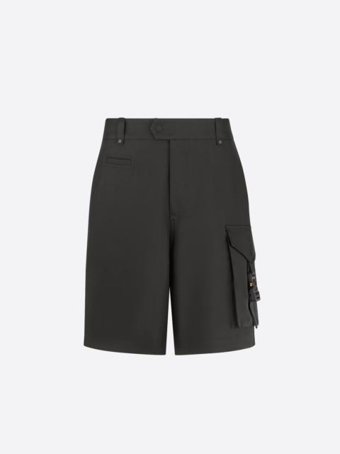 Dior Cargo Shorts with 'CD' Buckle