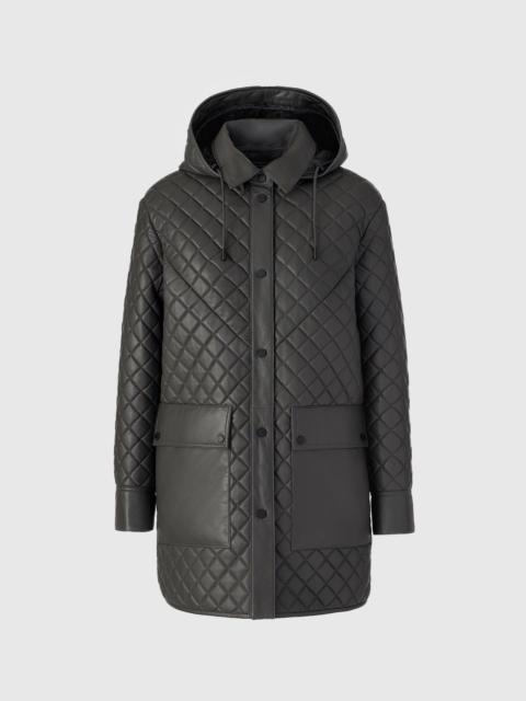 MACKAGE LITZY Quilted Leather Jacket with Hood