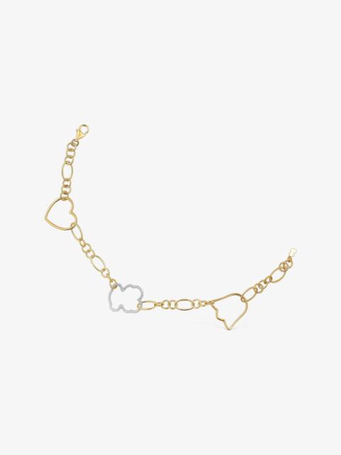 TOUS New Silueta two-tone chain Bracelet with motifs