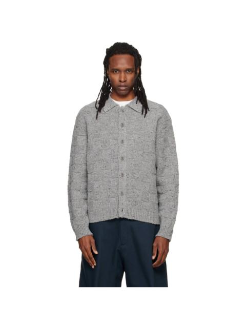 YMC Gray Rat Pack Cardigan