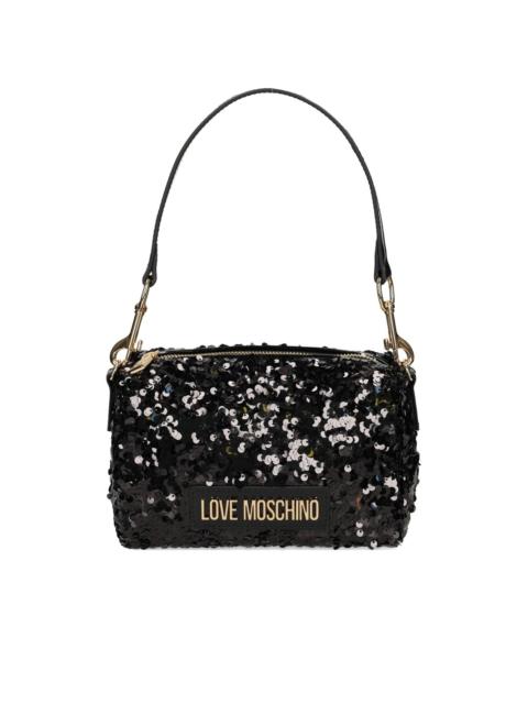 Moschino sequin satchel