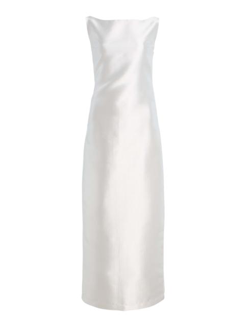 MARLIES GRACE Exclusive Gigi Twill Midi Dress white