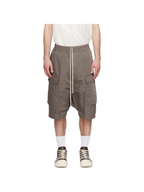 Rick Owens Gray Temple Pods Cargo Shorts