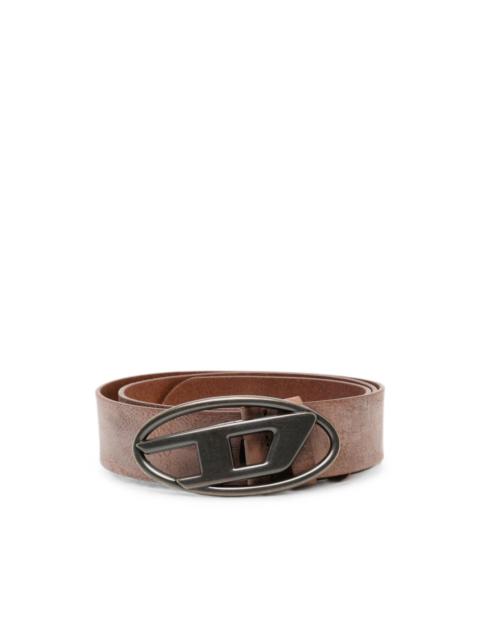 Diesel Oval D plaque belt