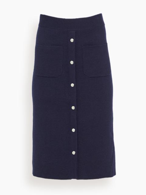 RACHEL COMEY Bing Skirt in Navy