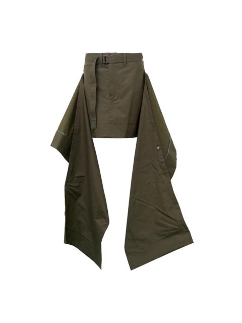 sacai Cotton Gabardine Skirt