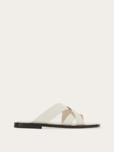 FERRAGAMO INTERWOVEN STRAP SANDAL